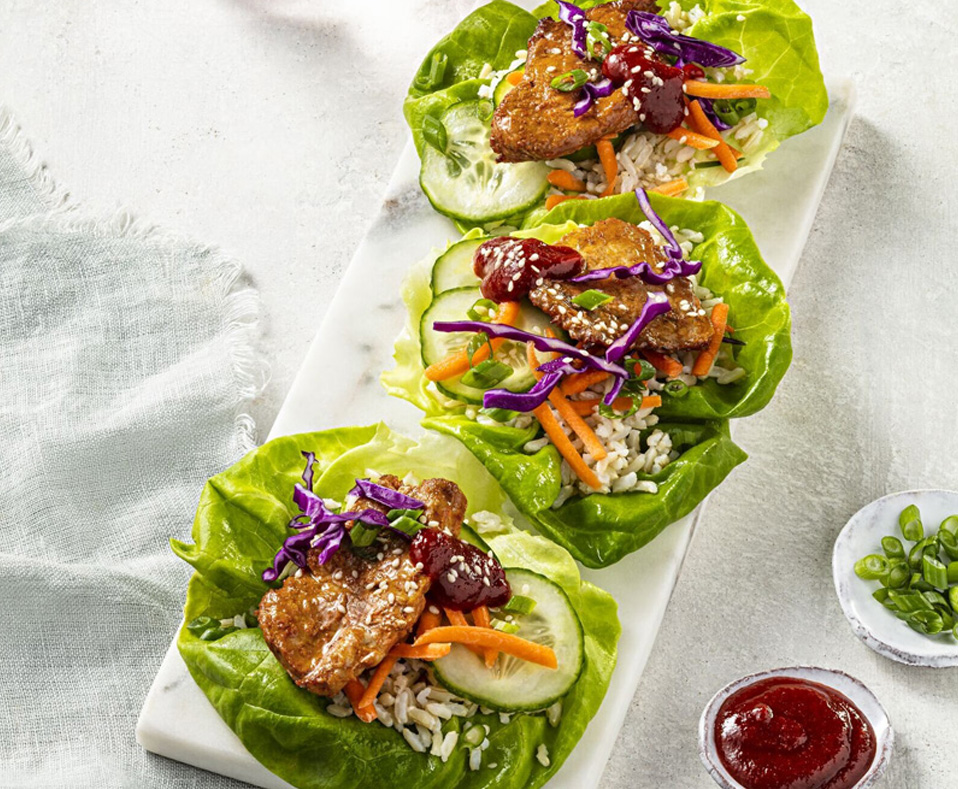 Korean Pork Lettuce Wraps